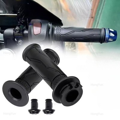 For YAMAHA FZ1 FZ6 Fazer FZ6R FZ-07 FZ8 FZ-09 Hand Grips & Throttle Tube+Plug