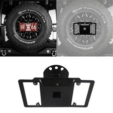 Spare Tire Mount License Plate Mount Bracket For 1997-2018 Jeep Wrangler Tj Jk