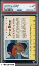 #1 1963 Post Cereal #34 George Thomas Los Angeles Angels PSA 8 NM-MT