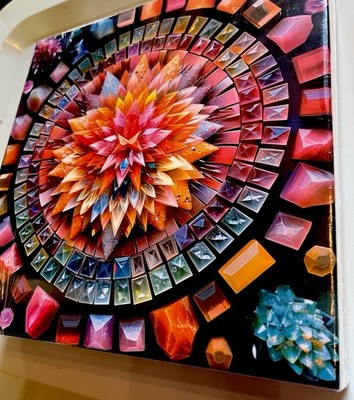Bgraamiens Puzzle Colorful Crystal Mandala 1000 Pcs; New