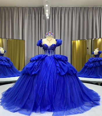 royal blue sweet 16 dresses Quinceanera Beading Glitter Ruched Prom Ball Gown I.AM.GIA Venetia Maxi Dress FESTIVAL26 Material Content:100% Polyamide 95% Polyester 5% Elastane and leave us a