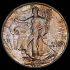 1990 $1 American Silver Eagle BU  Toned