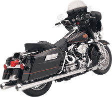 Bassani Chrome Megaphone Exhaust Mufflers 1995-2016 Harley Touring FLHR FLHX