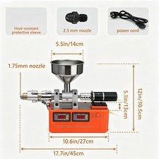 1.75mm Desktop Single Screw Filament Extruder DIY 3D Printing Filament Maker