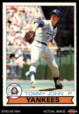 1979 O-Pee-Chee #129 Tommy John  Signed as Free Agent 11-22-78 Yankees 5 - EX