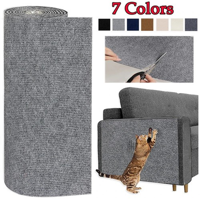 #ad Trimmable Cat Scratching Mat Self Adhesive Furniture Protector Carpet Pad Sofa $22.99