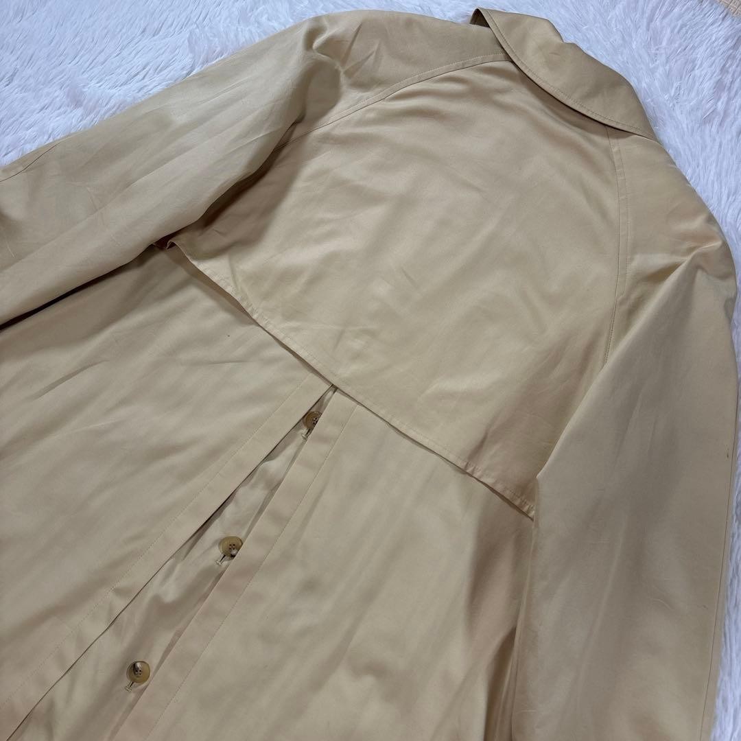Burberry Trench Coat Beige Cotton With Nova Check Pattern Size M Women thumbnail 5