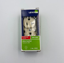 Leviton 20 Amp 125 V Hospital Grade Tamper Resistant Outlet/Receptacle, Ivory