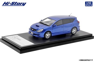 Hi-Story HS409BL 1/43 Caldina GT-Four 2002 Blue Mica Metallic Resin Model Car