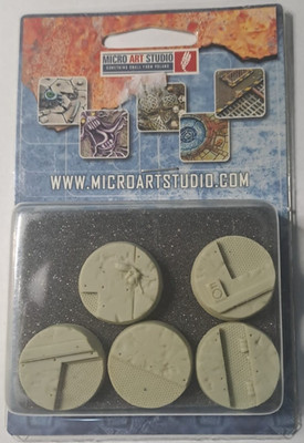 Corregidor Bases 25mm round 5 Stk. Micro Art Studios für Tabletop / Modelbau