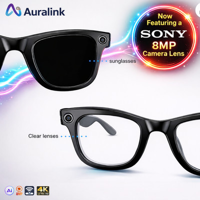 HD Camera Smart Glasses AI Voice Control | Photo Recognition | Translation| IP67