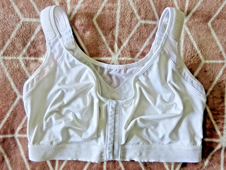 DELIMIRA white soft comfort full coverage unpadded non wired sports bra SIZE 36F