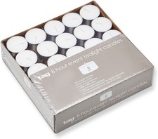 TAG Event Tealight Candles. 8hr Burn Time. Box of 50 (207834)