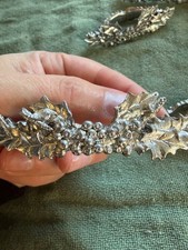 Metzke vintage pewter napkin rings - set of 6 with matching tin, made in USA
