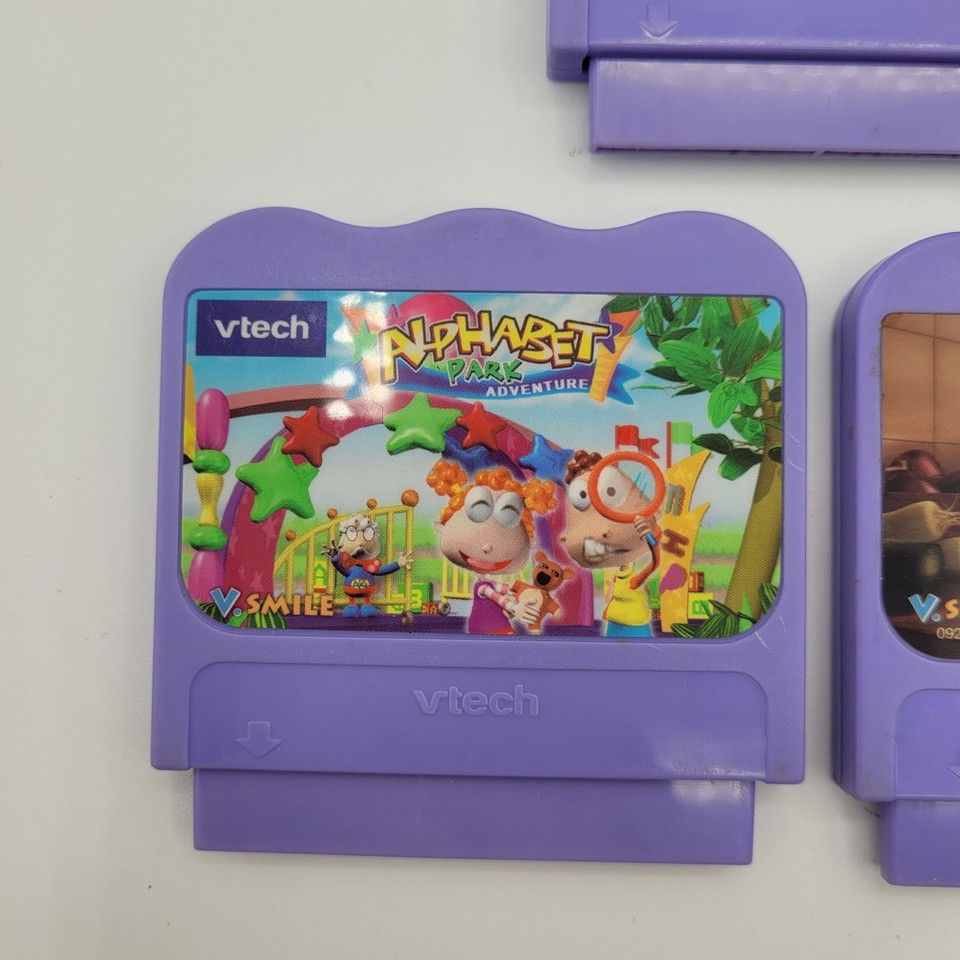 Vtech V Smile Learning System Lot of Five Games SpongeBob Toy Story 2 ...