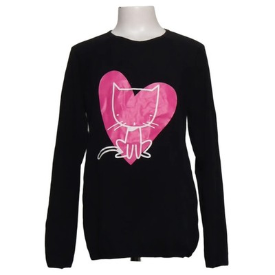 Me&i, Langarmshirt, Größe: 146/152, Schwarz/Pink, Baumwolle/Elasthan, Print #ZWL