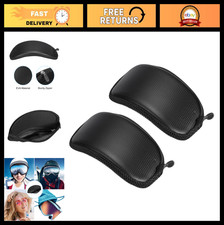 Shockproof Ski Goggle Case 2 Pack - EVA Sports Glasses Box for Snowboard Goggles