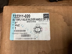Spears 722311-020 PVC Butterfly valve 2" FREE SHIPPING CONTINENTAL US ONLY