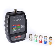 THE CIMPLE CO 4-Port Coax Cable Tester, Tracer, Toner, & Mapper, Black 