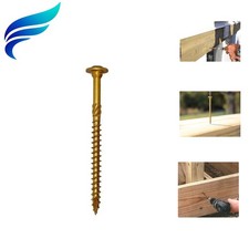 50 Count 3/8" x 4" Rugged Self-Tapping Structural Screws - Easy Install