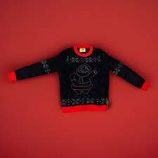 New- With Tags Tipsy Elves Men  s L Santa Light Up Christmas Holiday Sweater