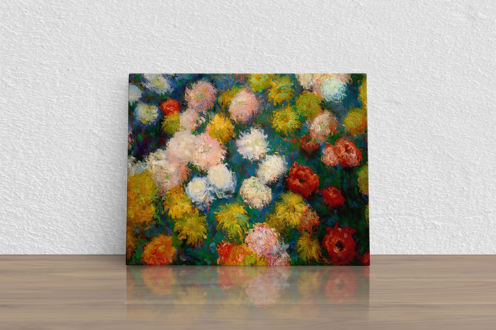 Claude Monet "Chrysanthemums" Canvas Print Wall Art Home Decor