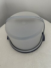 Tupperware Konditor, Retro-Tortenbehälter,beidseitige Platte,beige-creme,gebr.