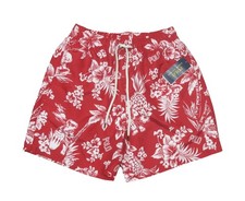 Polo Ralph Lauren Men's Red Polo Bear Hawaiian 5" Swim Shorts S