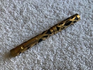 Sheaffer Gold Fill filigree overlay vintage fountain pen 14k gold #3 25 nib