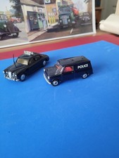 Corgi toys vintage mini van and riley pathfinder police 209 / 448 diecast