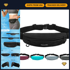 Waterproof Slim Running Belt for Phone - Adjustable Fanny Pack Waist Pack