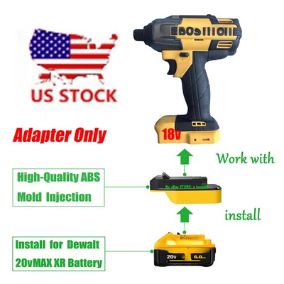 #ad 1 Adapter for BOSTITCH 18v NOT 20V MAX Tools To Use for DeWaIt 20V MAX Battery $16.99