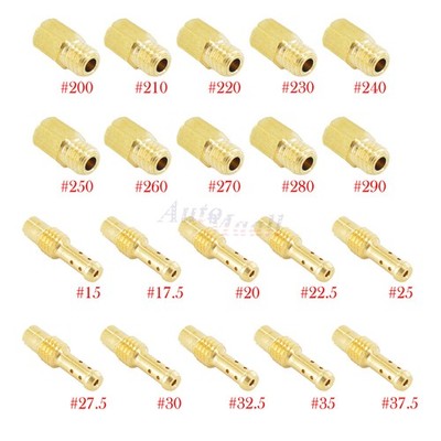 10 X Main Jets + 10 X Pilot Jets For Mikuni TM TMX VM VM22 Carburetor Carb Kit