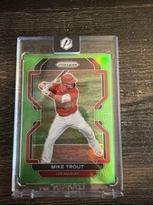 2022 Panini Prizm Tier II 125/125 Mike Trout Lime Green Refractor Angels #138