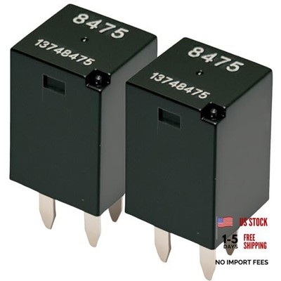 2Pcs 13748475 Automotive Relay 12VDC 30A Multi-Function Relay 4-Pin 