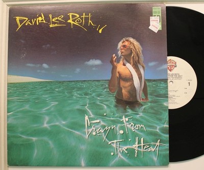 David Lee Roth Lp Crazy From The Heat On Warner Bros. - Vg++ To Nm!/ Vg++