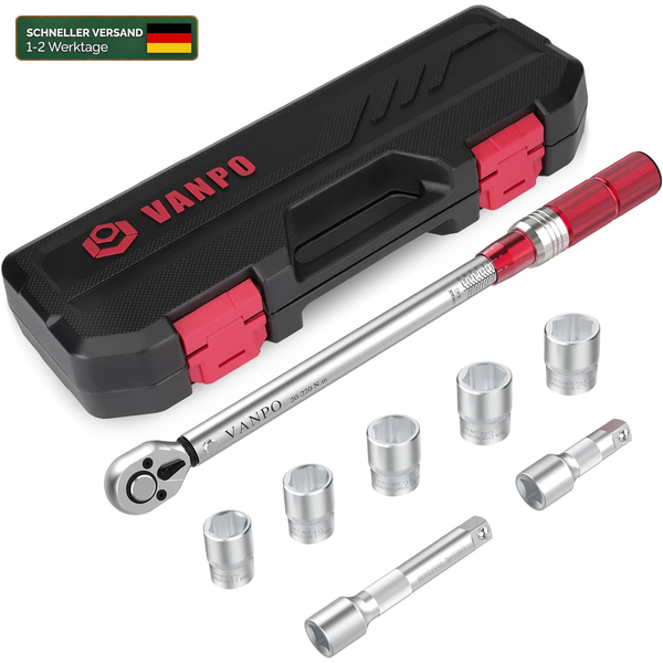 DrehmomentschlüSsel 20-220 Nm FüR Auto Reifenwechsel 1/2 Zoll Werkzeug-image