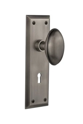 Nostalgic Warehouse New York Plate w/ Keyhole Door Knob NYKHOM - 718619 - 2 3/4" - Image 1 of 4