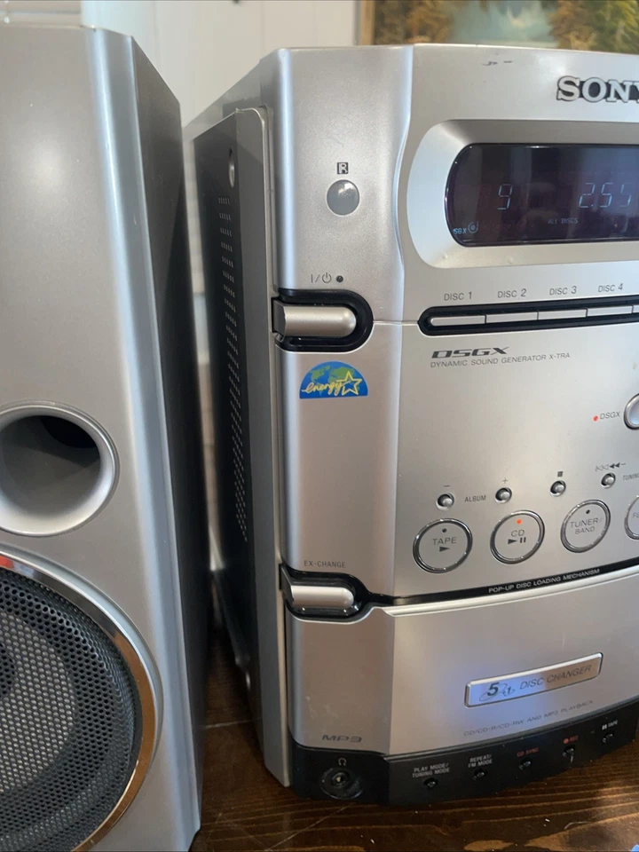 Sony CMT-HPX9 Micro Hi-Fi System AM/FM CD TESTED AND WORKS - image 3 of 4