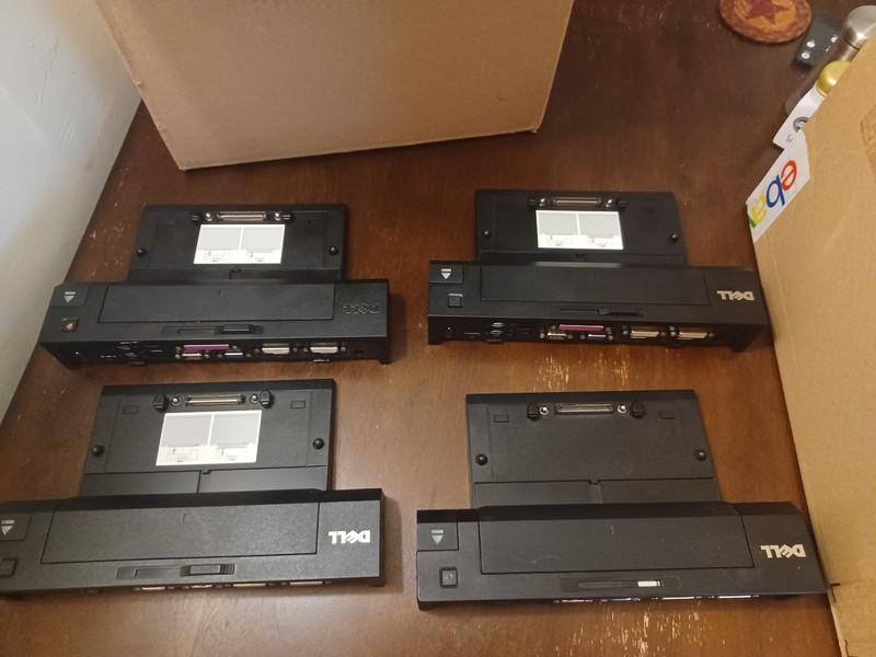 Lot of 4 Dell PR02X Docking Station Replicator - Not tested