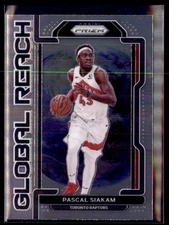 2021-22 Panini Prizm Basketball Pascal Siakam Raptors 7 Global Reach