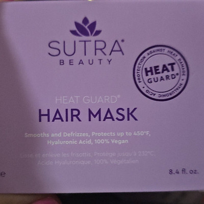 Sutra Beauty Heat Guard Hair Mask 8.4 fl oz Heat Protect Anti-Frizz Vegan
