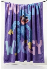 Poppy Playtime Huggy Wuggy Fleece Blanket Super Soft 50 X 40 Inches NEW
