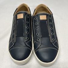Spenco Womens Malibu Lux Blue Laceless Comfort Sneaker Size 7