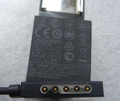 Original Microsoft Netzteil 12V 2A 24W 1512 1513 Surface 2 Windows RT NEU