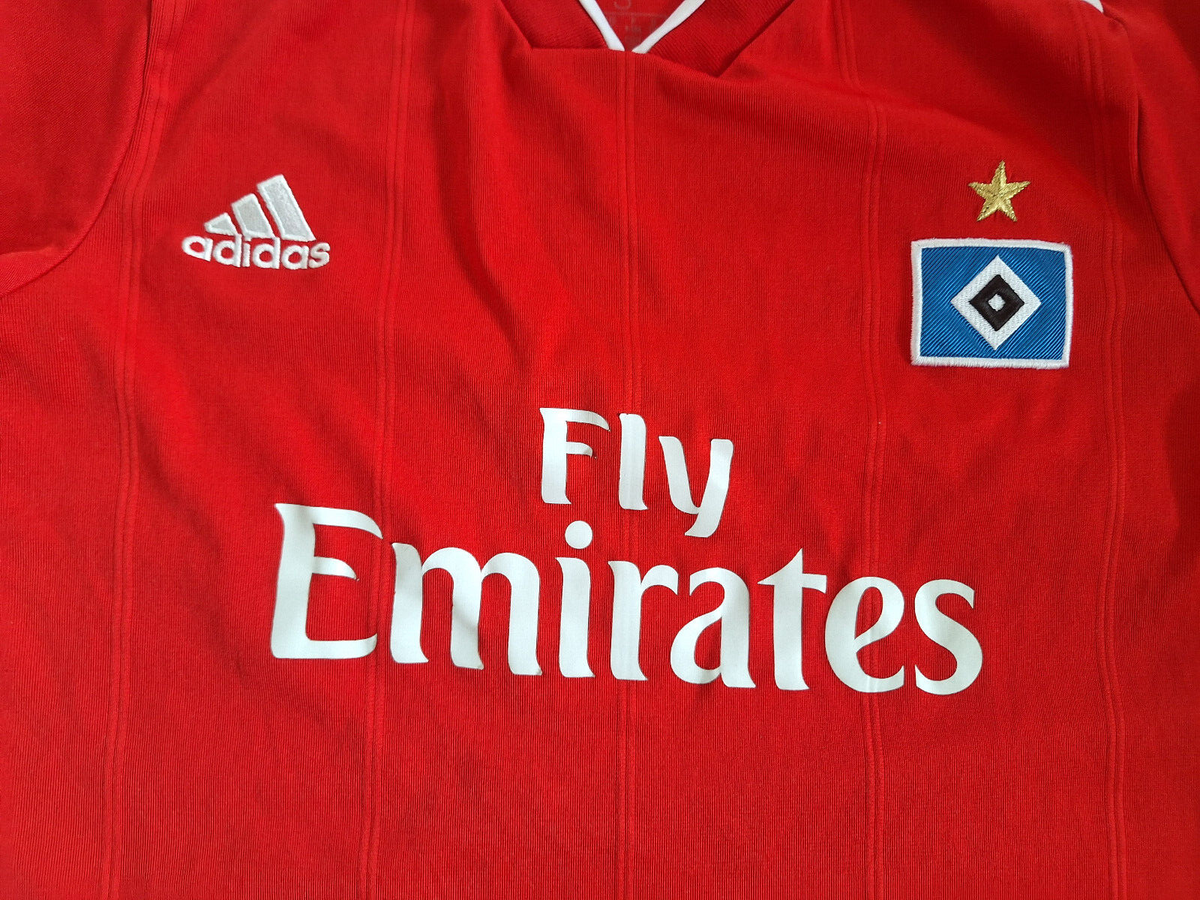 Hamburger SV Away Jersey Adidas Red Shirt Size Boys S Football 