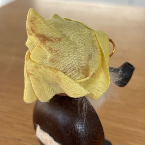 Vintage Dänischer alter Mann mit Pfeife Holzfigur Magnet Mid Century Troll MCM - Bild 9 von 11