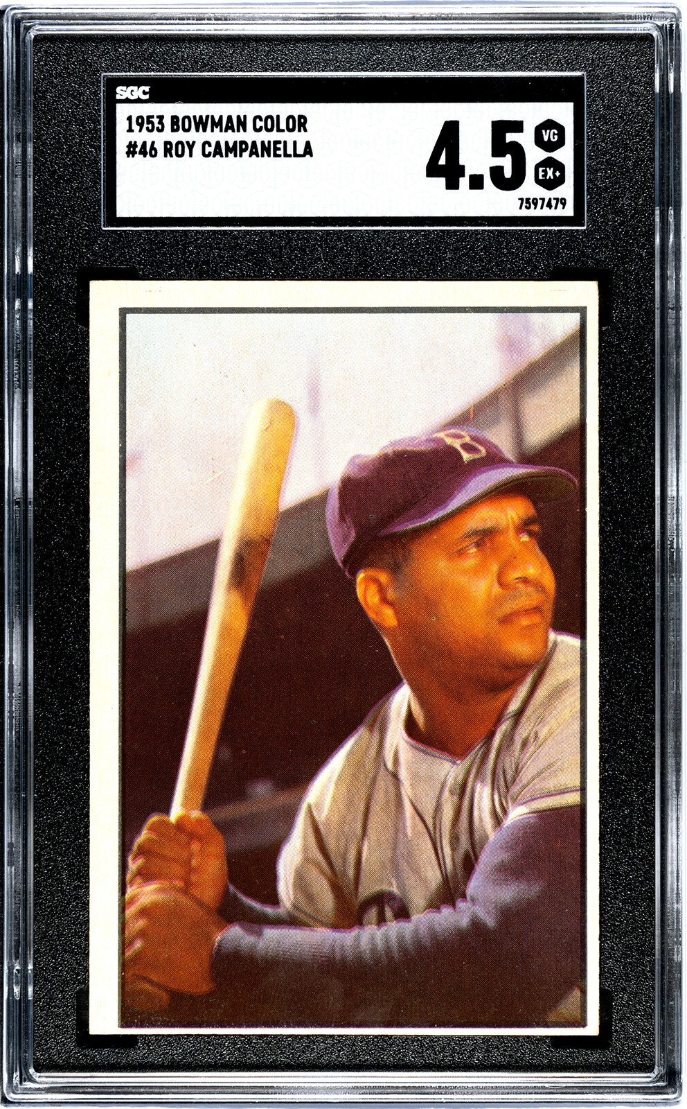 1953 Bowman Color #46 Roy Campanella HOF Brooklyn Dodgers SGC 4.5 - JUST GRADED