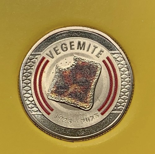 $1 2023 (Ex Year Set) x 1 Coin Centenary Vegemite Coloured $1 UNC