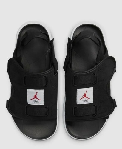 JORDAN LS SLIDE 'BLACK UNIVERSITY RED'MENS SZ 10 | eBay